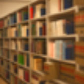 an image of a library bookcase